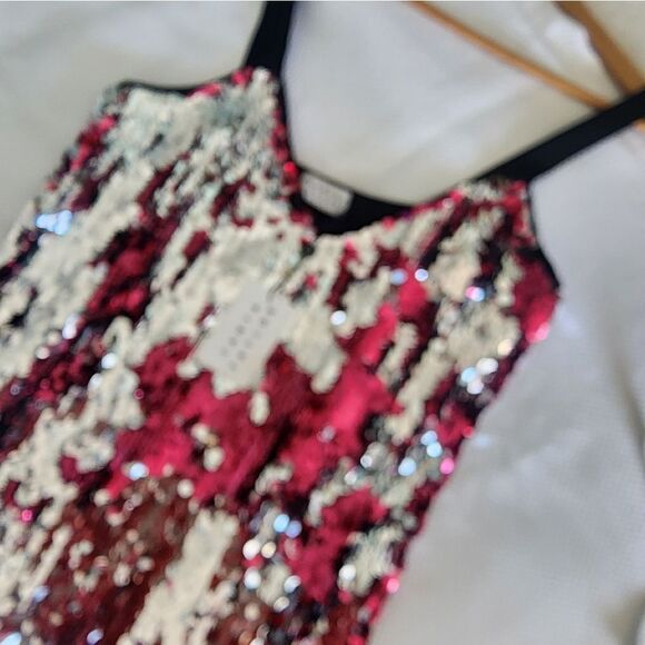 Tanya Taylor Becca Dress in Hot Pink sequins - Picture 7 of 16